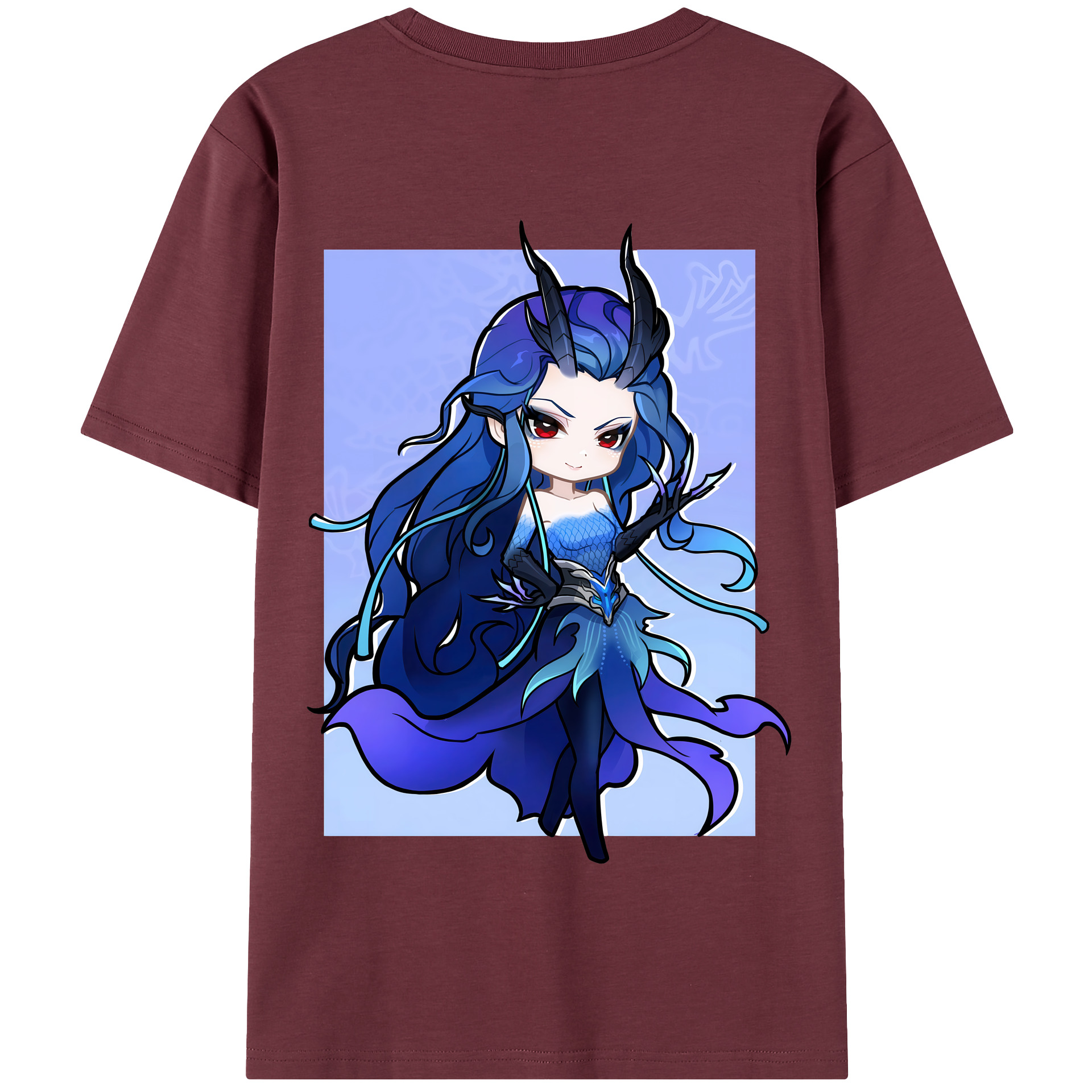 （画像用） Ne Zha 2 ナタ 魔童の大暴れ 綿100％半袖Tシャツ（背面プリント）